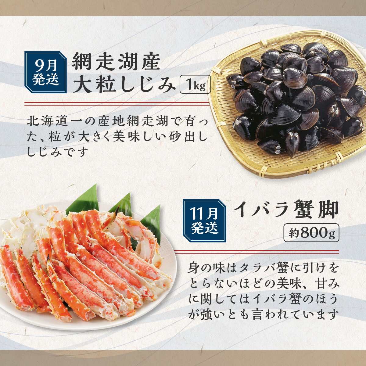 【定期便】オホーツク海鮮グルメ定期便 6回 ※着日指定不可 ※離島への配送不可 ABAO068