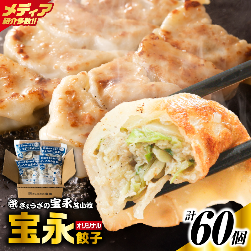 手包み餃子 ぎょうざの宝永 宝永餃子60個セット（宝永餃子15個入×4袋）　T004-001