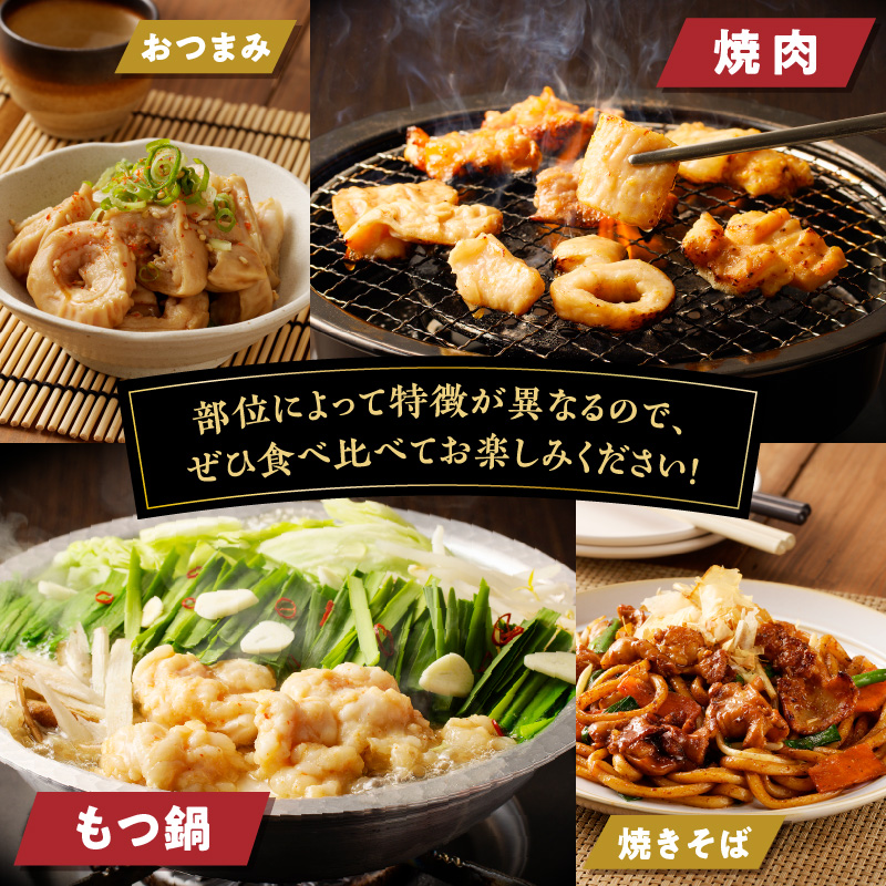 北海道樽前工房のホルモン 食べ比べ 6種セット 計1860g　T025-001