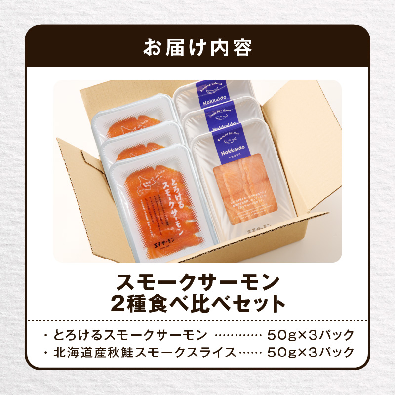 【王子サーモン】スモークサーモン2種 食べ比べセット　T041-007