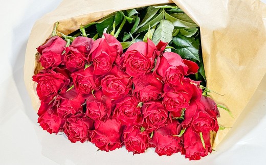 バラの花束 アマダ(赤)(40‐50本)| 花 バラ 薔薇 ローズ 生花 花束 ブーケ 赤 贈り物 プレゼント ギフト【2026年11月下旬頃迄発送予定】