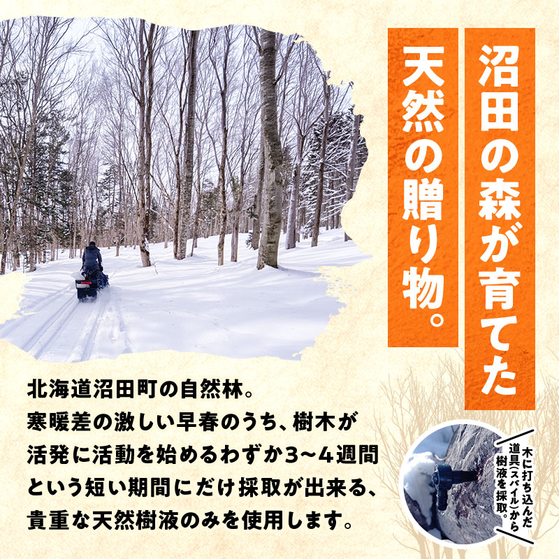北海道産 メープルシロップ（65g）1本～5本 国産 北海道 ＼選べる本数／樹液 食品 「snow」沼田町 n-0110var