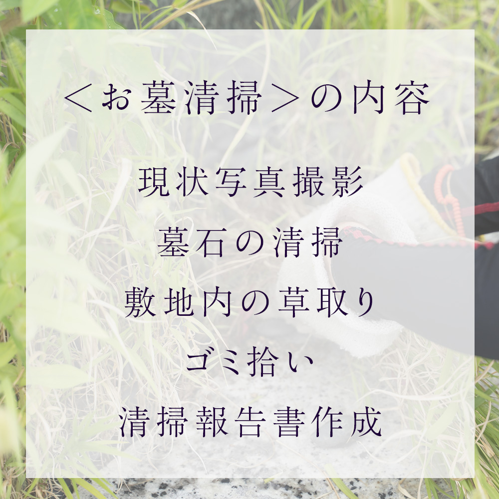お墓清掃