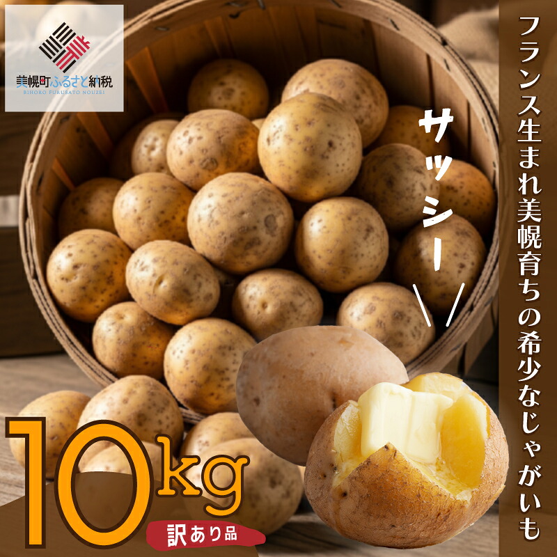 【 数量限定 】 訳あり じゃがいも「サッシー」Mサイズ・10kg いも イモ 芋 じゃがいも ジャガイモ サッシー ふるさと納税 人気 おすすめ ランキング 北海道 美幌町