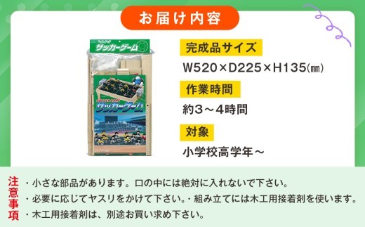 工作キット 「サッカーゲーム」 加賀谷木材 | 北海道津別町