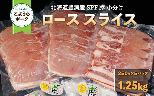 とようらポーク1.25kg ロース スライス
