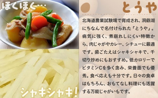 【先行予約】北海道豊浦産 じゃがいも とうや 男爵 食べ比べセット 約8kg M-2Lサイズ 【2026年9月下旬～10月下旬発送】 野菜 じゃがいも 芋 ポテト ジャガイモ ポテサラ ポテトサラダ