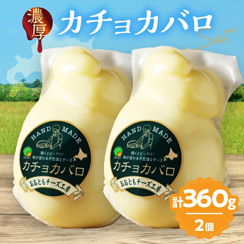 【おおともチーズ工房】カチョカバロチーズ180g×2個_H0003-104