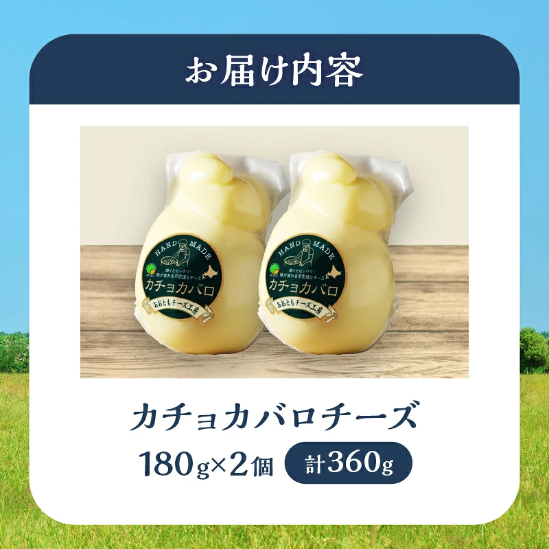 【おおともチーズ工房】カチョカバロチーズ180g×2個_H0003-104