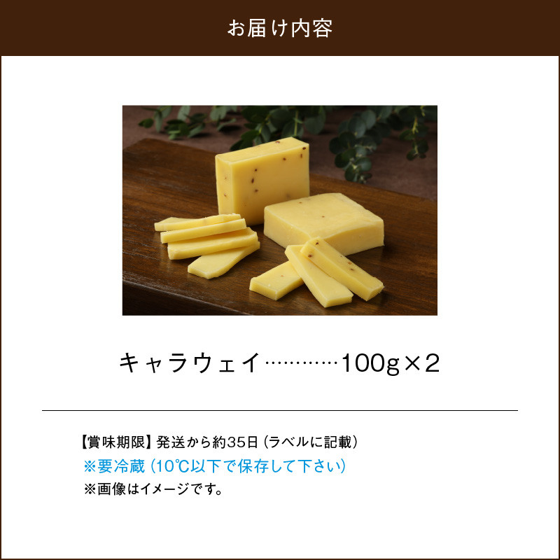 【おおともチーズ工房】キャラウェイチーズ100g×2個_H0003-148