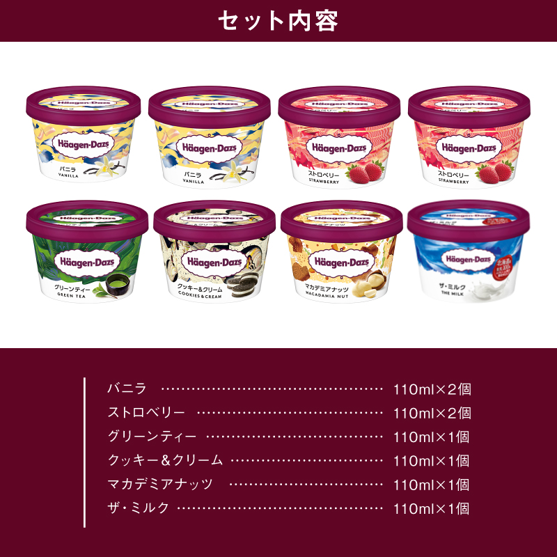 ハーゲンダッツ『定番ミニカップ8個セット』_H0016-104