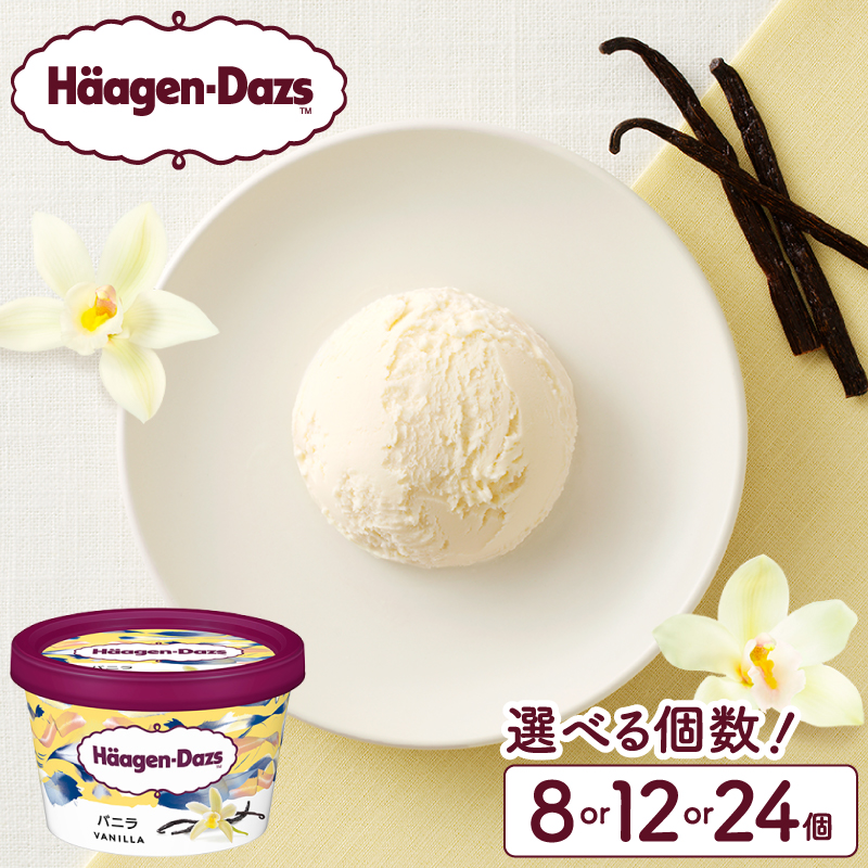 【個数が選べる!!】ハーゲンダッツ『ミニカップセット(バニラ味)』_H0016-106-SKU