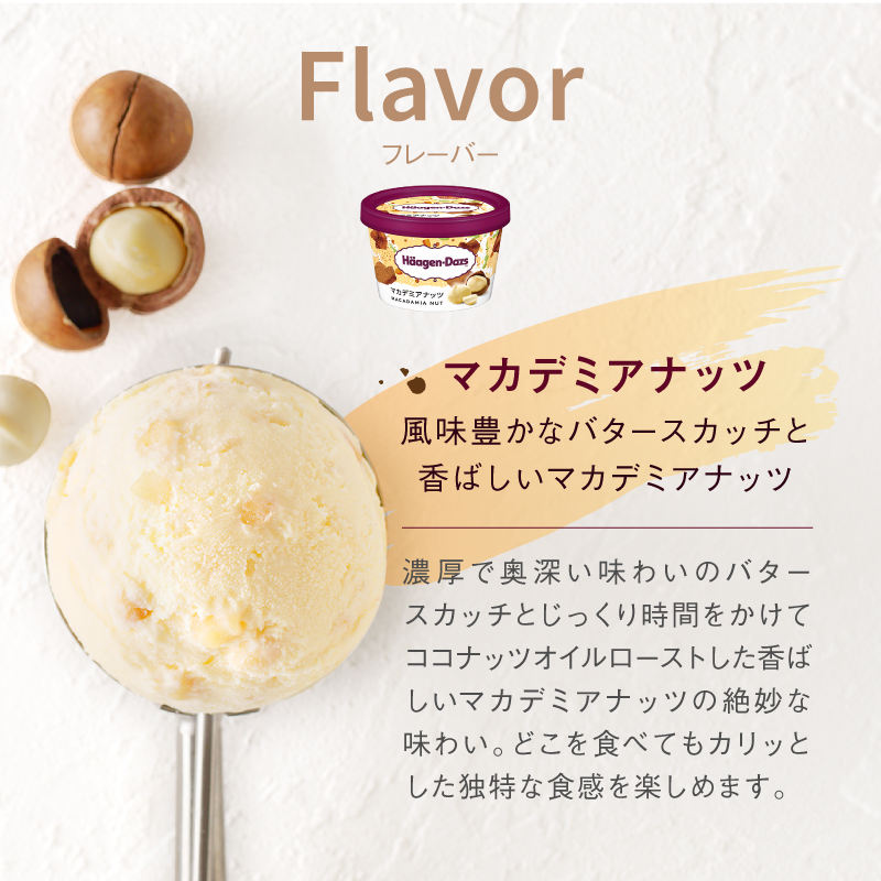 【個数が選べる!!】ハーゲンダッツ『ミニカップセット(マカデミアナッツ味)』_H0016-108-SKU