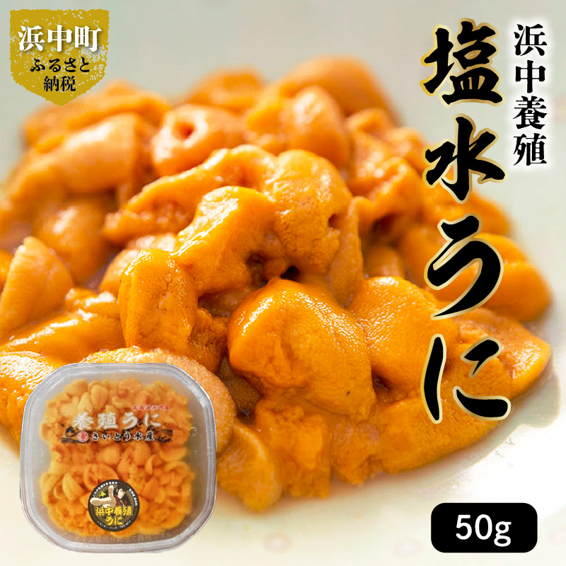 無添加 養殖塩水うに 計50g