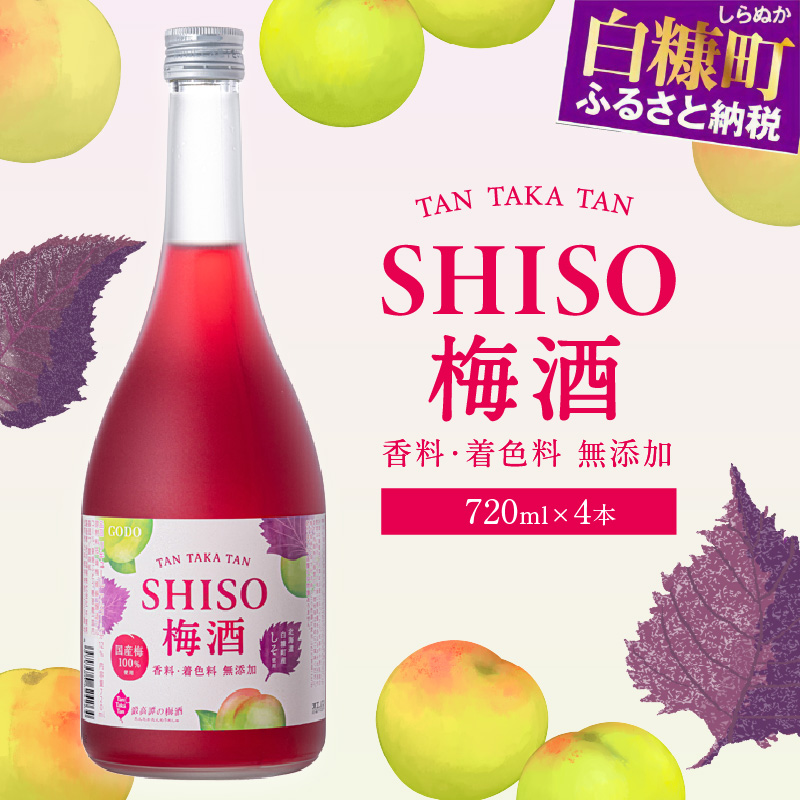 鍛高譚（たんたかたん）の梅酒 720ml【4本セット】