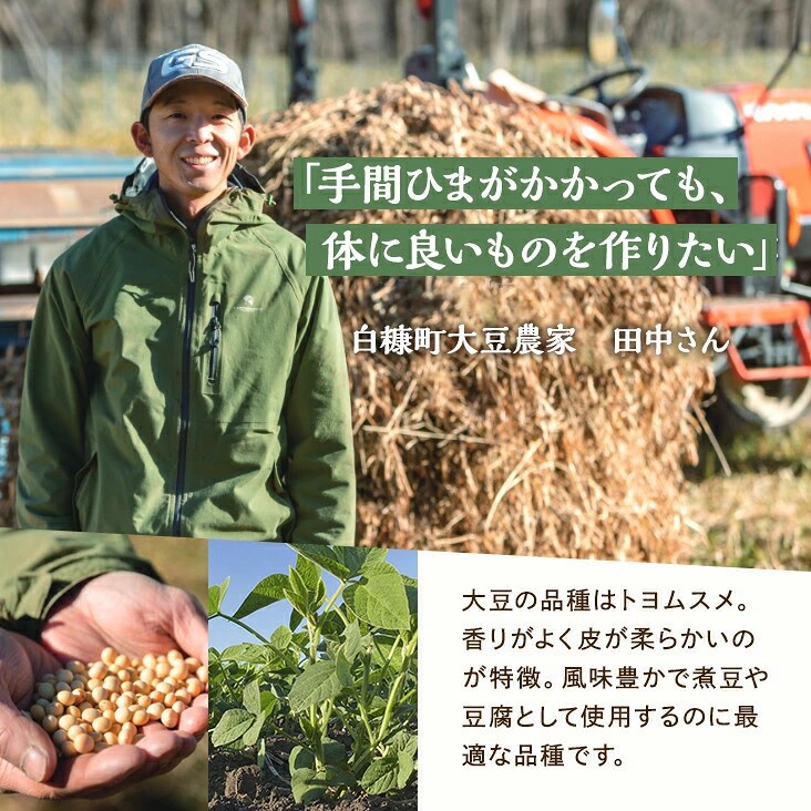 無農薬大豆(トヨムスメ)【400g】