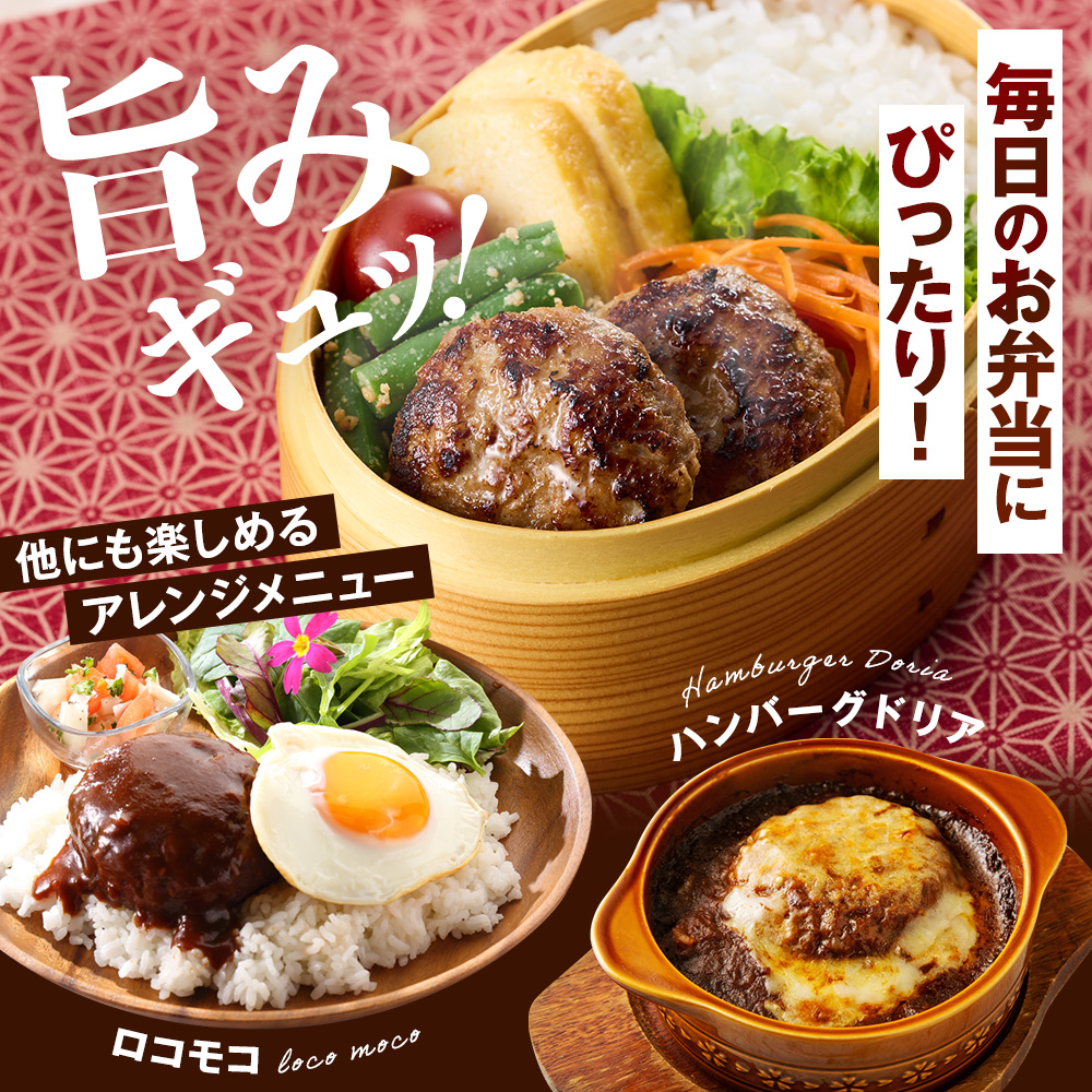 北海道産 生ハンバーグ ミニ 選べる 5~50個 セット ( 5個 × 1~10パック ) 冷凍 手作り ハンバーグ 国産 保存料不使用 牛肉 豚肉 ギフト お弁当 ハンバーグ 安心