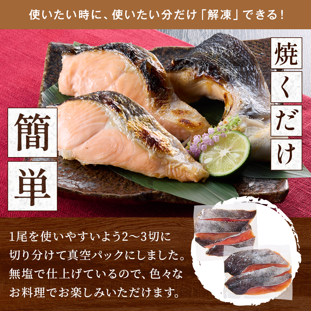 時知らず鮭 切り身 (中) (約 1kg ~2.6kg) 選べる 1~2セット 時知らず 北海道産 鮭 国産 半身 活き〆 人気 おすすめ 時鮭 スライス さけ サケ しゃけ 鮭 ときしらず