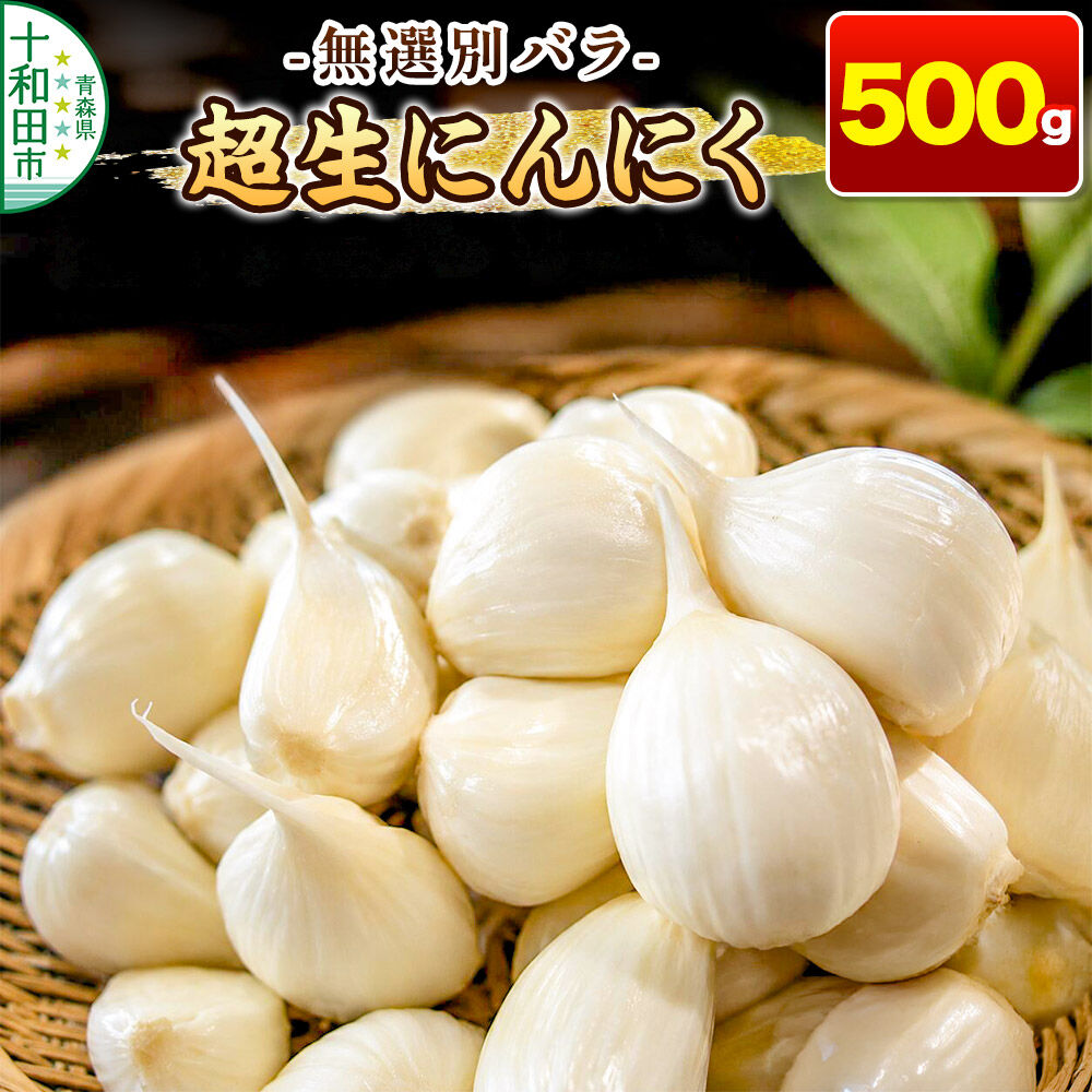 超生にんにく 無選別バラ500g 青森県産 [稀少 ニンニク 直送 高糖度 甘い] |26_oid-070501