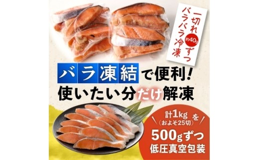 無塩 トラウトサーモン切身1kg入り(腹骨取り)_トラウトサーモン サーモン 切り身 1kg 魚 海産物 無塩 おかず おつまみ 酒の肴 朝食 ごはんのお供 真空包装 岩手県 宮古市 【1632507】