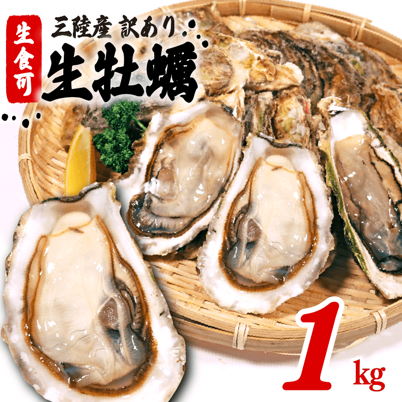 訳あり 牡蠣 生食可 冷凍 殻付き 牡蠣 1kg 三陸産 不揃い カキ かき 生食用 カンカン焼き ガンガン焼き 蒸し牡蠣 生牡蠣 カキ 真牡蠣 BBQ 国産牡蠣 三陸牡蠣 冷凍牡蠣