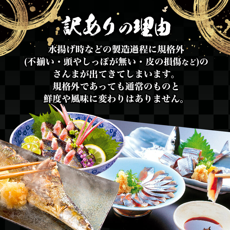 訳ありさんま2kg [2026年9月～発送予定] 秋刀魚 さんま サンマ Sashimi FISH 魚 新鮮 ごはん 夕飯 おかず おつまみ 晩酌 米 丼 海産物 海鮮 魚介 魚介類