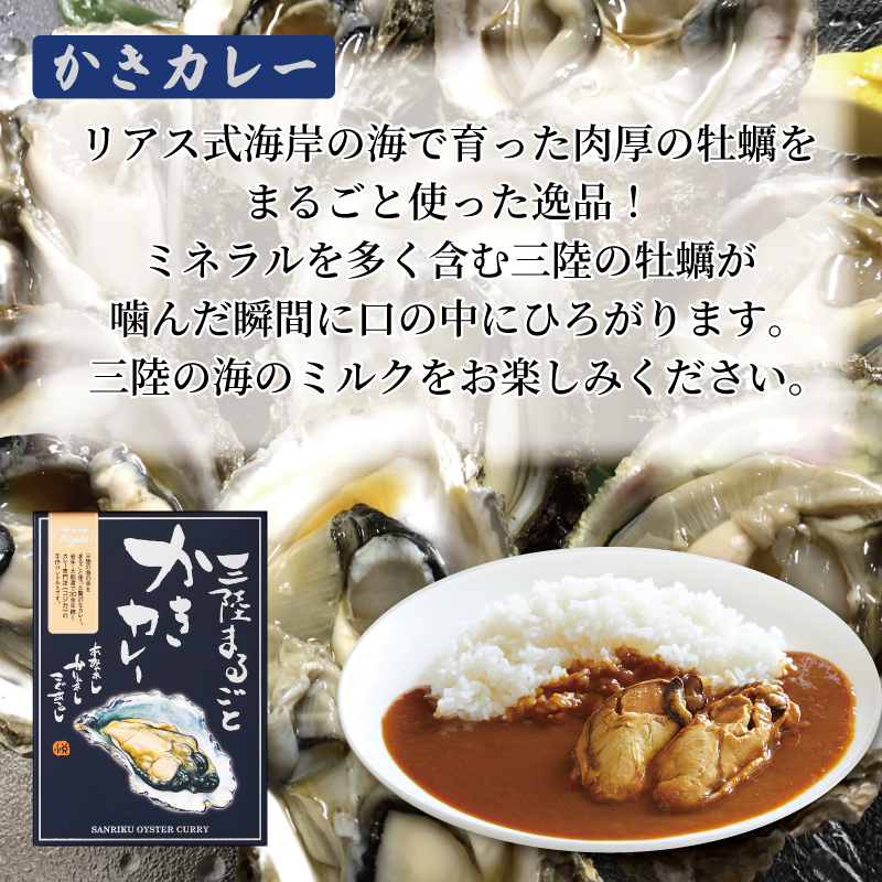 レトルトカレー 詰合せ 3種 ( 牡蠣カレー / 鮑カレー / 帆立カレー ) 簡単調理 カレー 海鮮カレー 魚介カレー 詰め合わせ 食べ比べ カフェ・ド・カレーKojika ギフト 岩手 大船渡