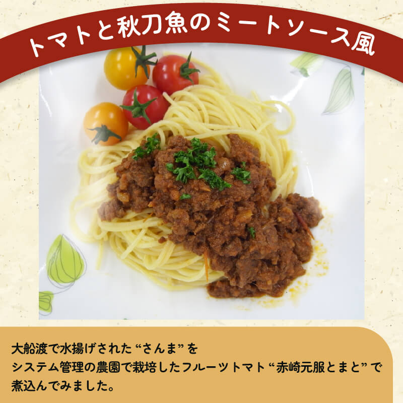 トマさんソース ミートソース味 1.2kg(300g×4缶) おかず 魚介 おつまみ 保存食 防災 備蓄 非常食 さんま 被災 震災 火災 災害 支援 番組 大船渡 大船渡市 三陸 岩手県