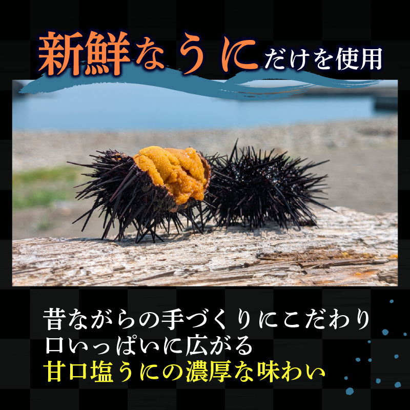 塩うに 70g うに ウニ 雲丹 寿司 Sea urchin ごはん 夕飯 おかず おつまみ 晩酌 塩雲丹 塩ウニ 海産物 海鮮 魚介 魚介類 ギフト 贈り物 岩手 大船渡 三陸 岩