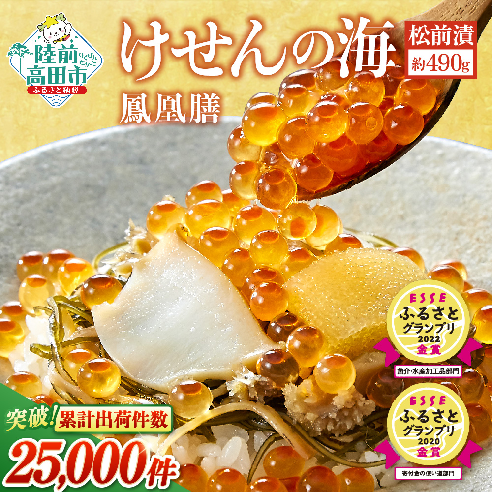 高級松前漬 けせんの海 鳳凰膳 490g×1箱 [ いくら アワビ フカヒレ 数の子 イカ 松前漬け おかず 海鮮 魚介類 惣菜 海鮮丼 ごはん ギフト 贈答品 ] RT1493