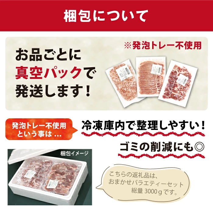 ありすぽーく 小間切れ 小分けセット 総量3000g