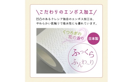 【 6ヶ月ごと計 2回お届け 】キッチンペーパー 4パック入 ファイン 1ロール 150カット トイレットペーパー ダブル 3倍長持ち 4ロール入 × 4パック フラワーパック