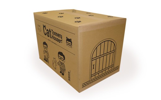 ねこトンネル ー Cat Tonneru House ー 段ボール 猫 ネコ [No.5704-0830]