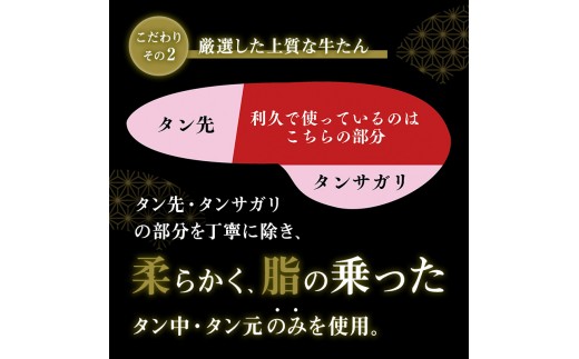 牛タン 100g×2個 ずんだ餅 2個 セット 牛たん 牛 小福もち 利久 名店の味 厚切り塩味 熟成 旨味 真空パック 冷凍 小分け 焼くだけ 簡単調理 ご飯に合う おかず 惣菜 家庭用