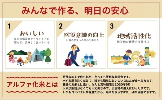 長期保存食 アルファ米 100g×5個セット お米 ひとめぼれ アルファ化米 ごはん 東北 アウトドア コンパクト 軽量 お湯 注ぐだけ 軽量 キャンプ 保存食 防災 備蓄 ローリングストック