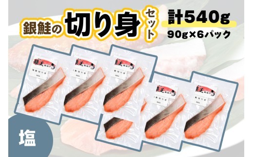 [宮城のブランド銀鮭] 切り身 塩 6パック｜鮭切身 鮭 シャケ しゃけ さけ 切身 冷凍 海鮮 おかず 朝食 弁当 サーモン 銀鮭 魚 鮭専門店 銀結び 富谷 国産 宮城 [0366]