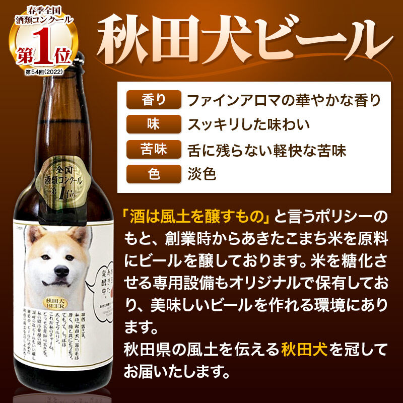 湖畔の杜ビール 秋田犬ビール6本セット 地ビール クラフトビール [【ビール】【クラフトビール】] |02_tst-060601