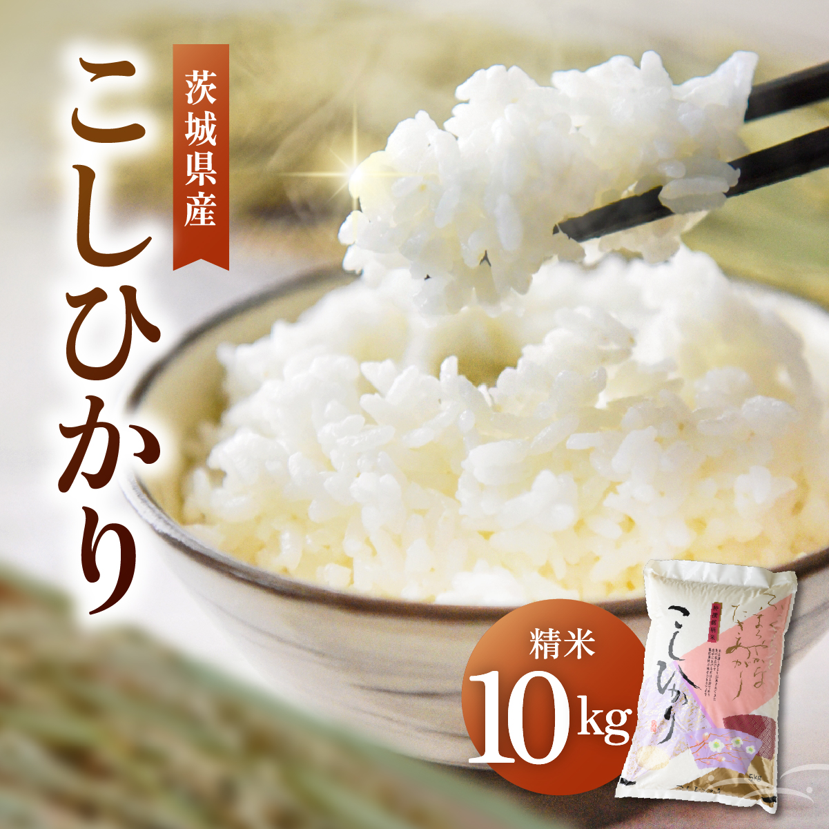 令和8年産 新米 コシヒカリ 精米 10kg | こしひかり お米 茨城県かすみがうら市産【1268976】