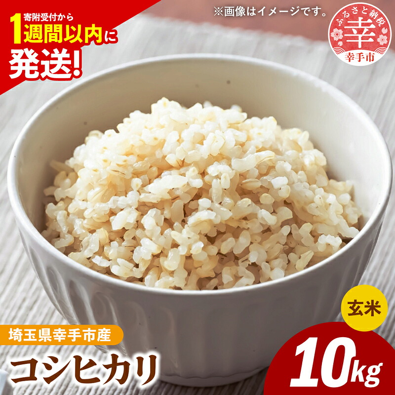 令和7年産 コシヒカリ 玄米10kg 色彩選別済