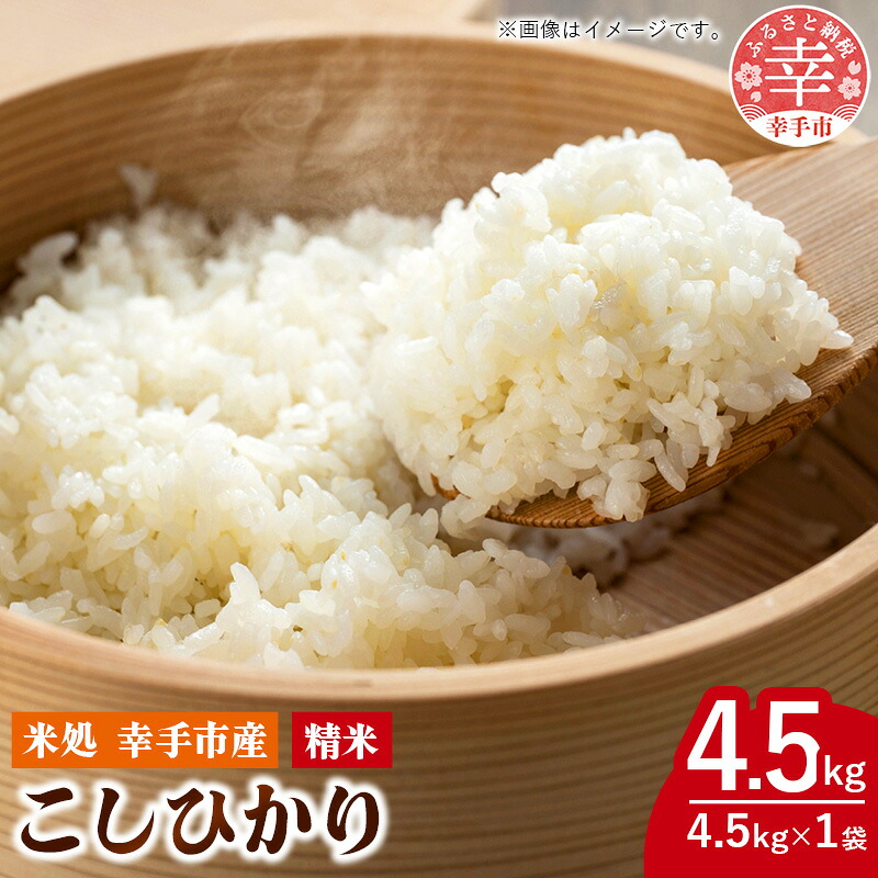 令和7年幸手産 こしひかり 4.5kg×1袋