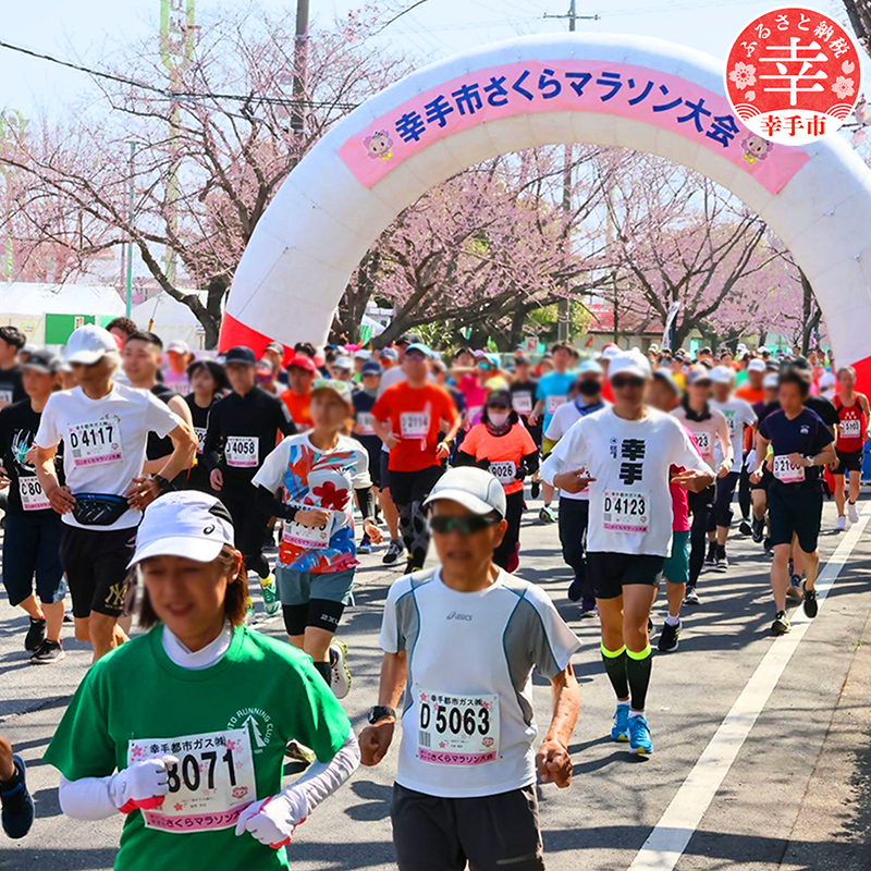 第34回幸手市さくらマラソン大会出走権（駐車券付）（種目：10km） - チケット 券 マラソン 出走権 エントリー スポーツ 運動 ランナー 参加 桜 春 埼玉県 幸手市