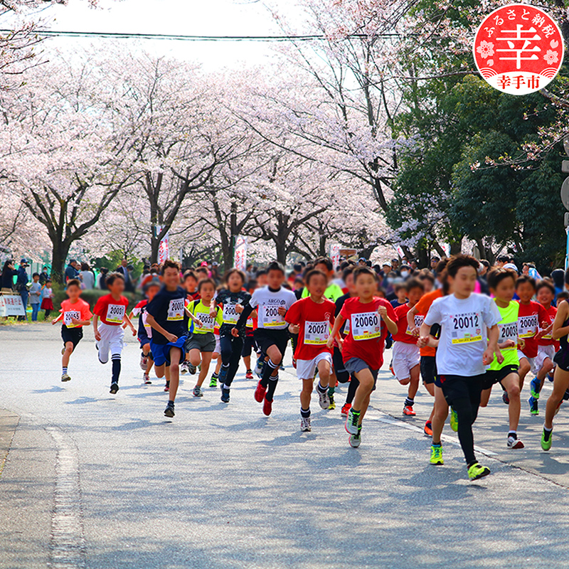 第34回幸手市さくらマラソン大会出走権（駐車券付）（種目：10km） - チケット 券 マラソン 出走権 エントリー スポーツ 運動 ランナー 参加 桜 春 埼玉県 幸手市