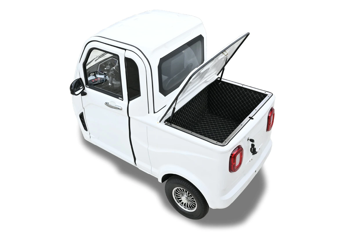 電動トゥクトゥク《VIVEL》TRUCK 1人乗り ホワイト 航続100km｜ビベルトラック 電気トラック EVトゥクトゥク 電動乗り物 電動自動車 電気トラック [1065]