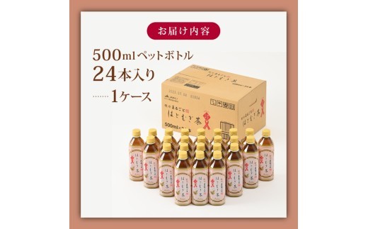 お茶 ペットボトル 500ml 24本 ノンカフェイン はとむぎ茶 はとむぎ 100％ カフェインゼロ のお茶 麦茶 むぎ茶 ペットボトルのお茶 熱中症 予防 対策 水分補給 災害 備蓄 保存 常備