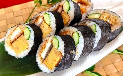 寿司 太巻き 鰻 巻き寿司 330g×2本 たまご 料亭 手作り お酒 おつまみ 米 能登ひかり のとひかり うなぎ ウナギ 巻きずし うなぎ巻き 玉子 卵 たまごやき 玉子焼き うなたま うな玉 鰻