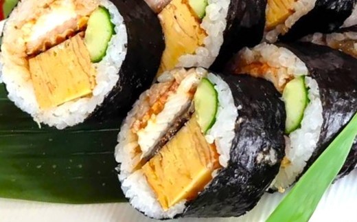 寿司 太巻き 鰻 巻き寿司 330g×2本 たまご 料亭 手作り お酒 おつまみ 米 能登ひかり のとひかり うなぎ ウナギ 巻きずし うなぎ巻き 玉子 卵 たまごやき 玉子焼き うなたま うな玉 鰻
