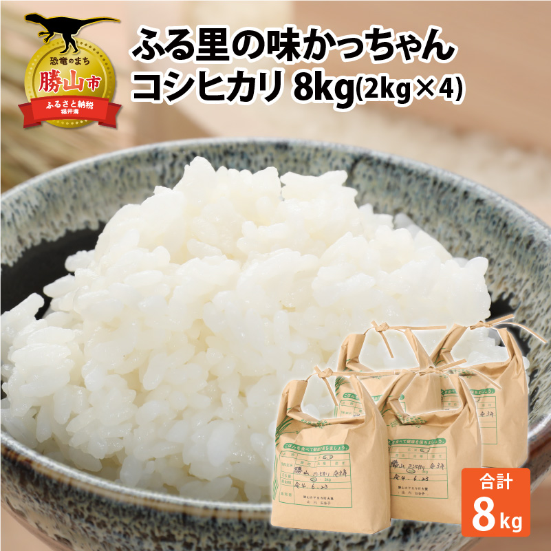 【ふるさと納税】【令和８年産】コシヒカリ8kg（2kg×４) [B-020008]