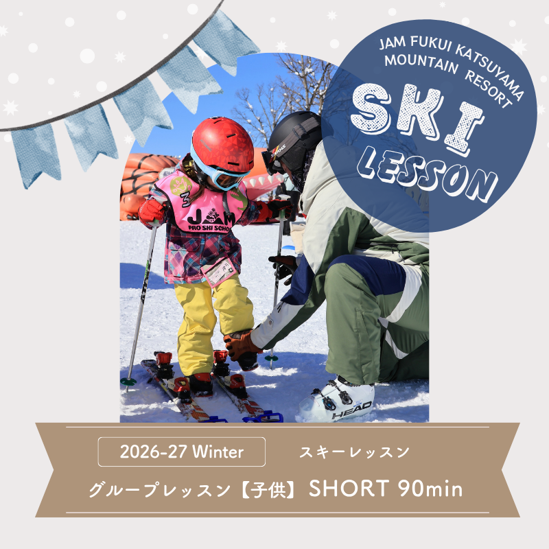 【ふるさと納税】【子供】【ショート90分】スキー グループレッスン 受講券（1名様） [B-033007]