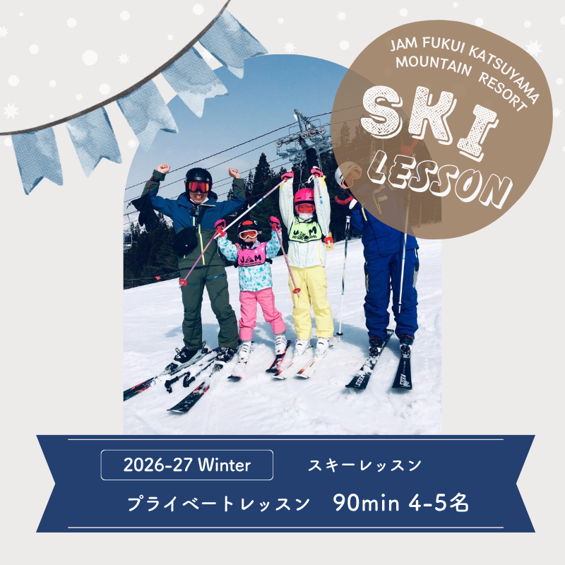 【ふるさと納税】スキースクール プライベートレッスン受講券(4名-5名 90分) [K-033001]