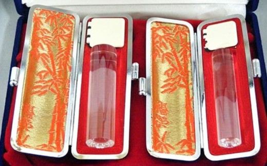 白水晶印鑑2本セット N
